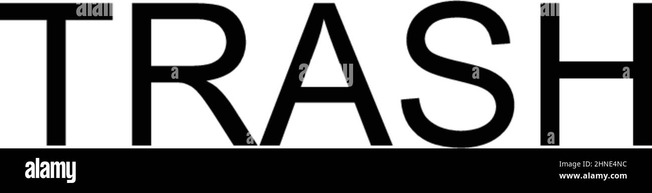 Icône de vecteur simple de corbeille.Modèle de conception de symbole d'illustration pour élément d'interface utilisateur Web mobile. Illustration de Vecteur