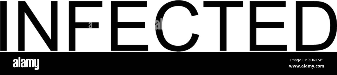 Icône de vecteur simple infecté. Modèle de conception de symbole d'illustration pour élément d'interface utilisateur Web mobile. Illustration de Vecteur