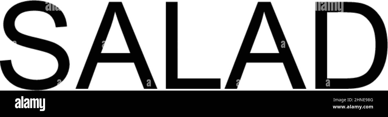 Icône vecteur simple salade.Modèle de conception de symbole d'illustration pour élément d'interface utilisateur Web mobile. Illustration de Vecteur