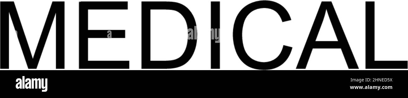 Icône de vecteur simple médical.Modèle de conception de symbole d'illustration pour élément d'interface utilisateur Web mobile. Illustration de Vecteur