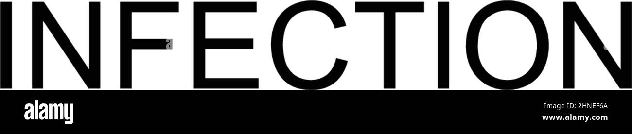Icône de vecteur simple d'infection. Modèle de conception de symbole d'illustration pour élément d'interface utilisateur Web mobile. Illustration de Vecteur