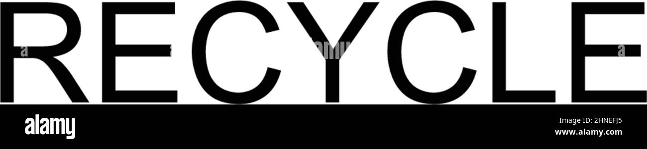 Icône de vecteur simple de recyclage.Modèle de conception de symbole d'illustration pour élément d'interface utilisateur Web mobile. Illustration de Vecteur