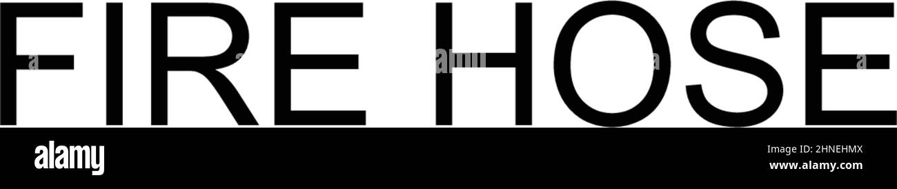 Icône vecteur simple de tuyau d'incendie.Modèle de conception de symbole d'illustration pour élément d'interface utilisateur Web mobile. Illustration de Vecteur