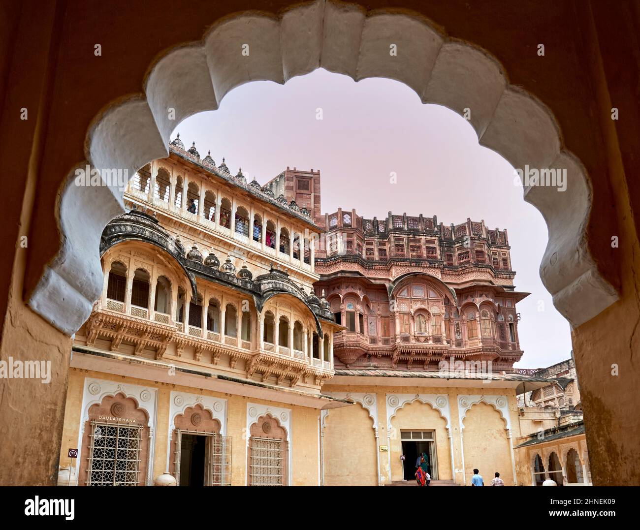 Inde Rajasthan Jodhpur. Fort Mehrangarh Banque D'Images