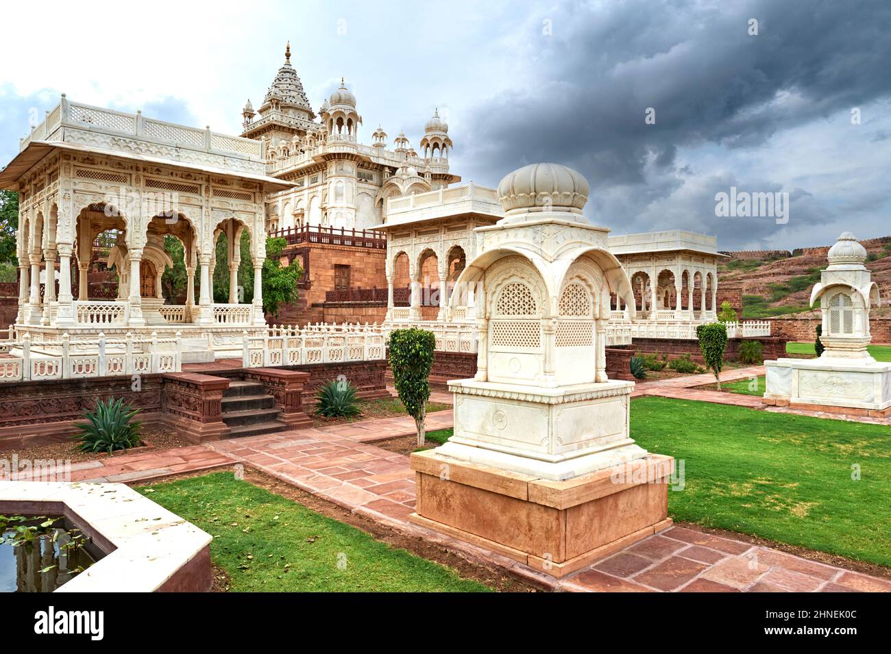 Inde Rajasthan Jodhpur. Jaswant Thada Banque D'Images