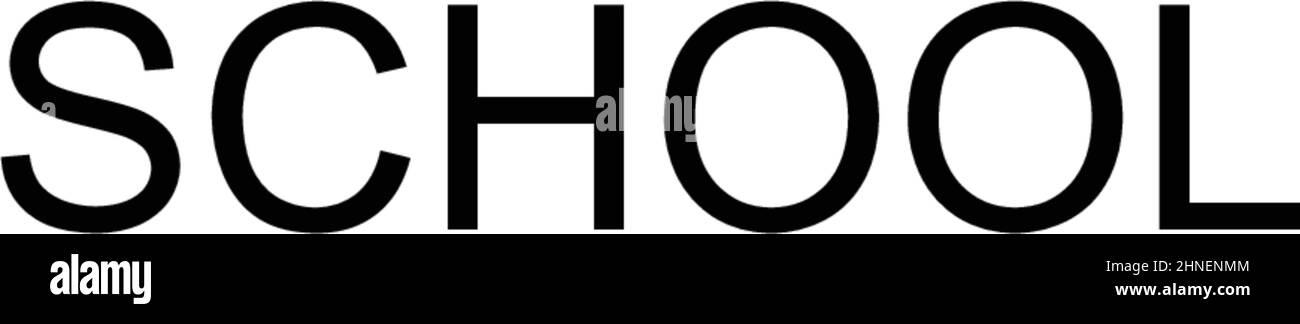 École simple vecteur icône.Modèle de conception de symbole d'illustration pour élément d'interface utilisateur Web mobile. Illustration de Vecteur