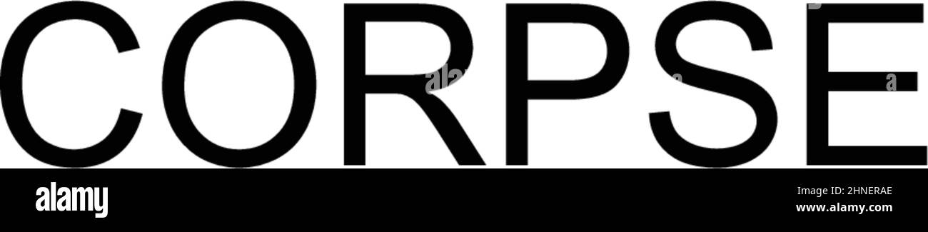 Icône de vecteur simple de cadavre. Modèle de conception de symbole d'illustration pour élément d'interface utilisateur Web mobile. Illustration de Vecteur