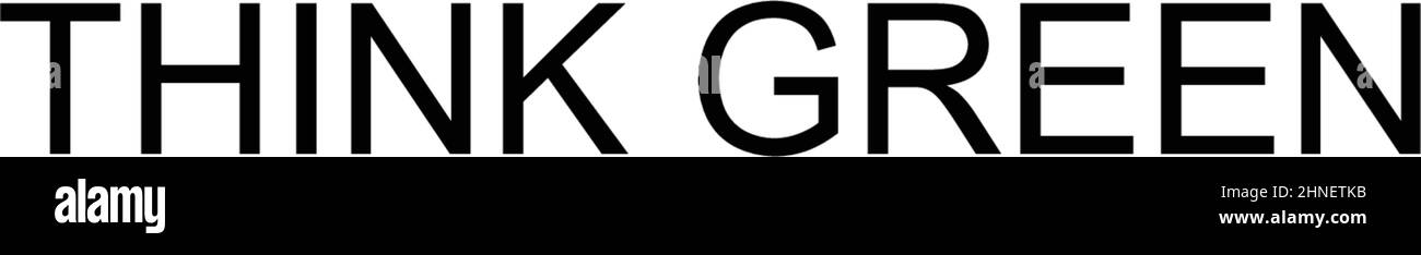 Pensez vert icône de vecteur simple. Modèle de conception de symbole d'illustration pour élément d'interface utilisateur Web mobile. Illustration de Vecteur