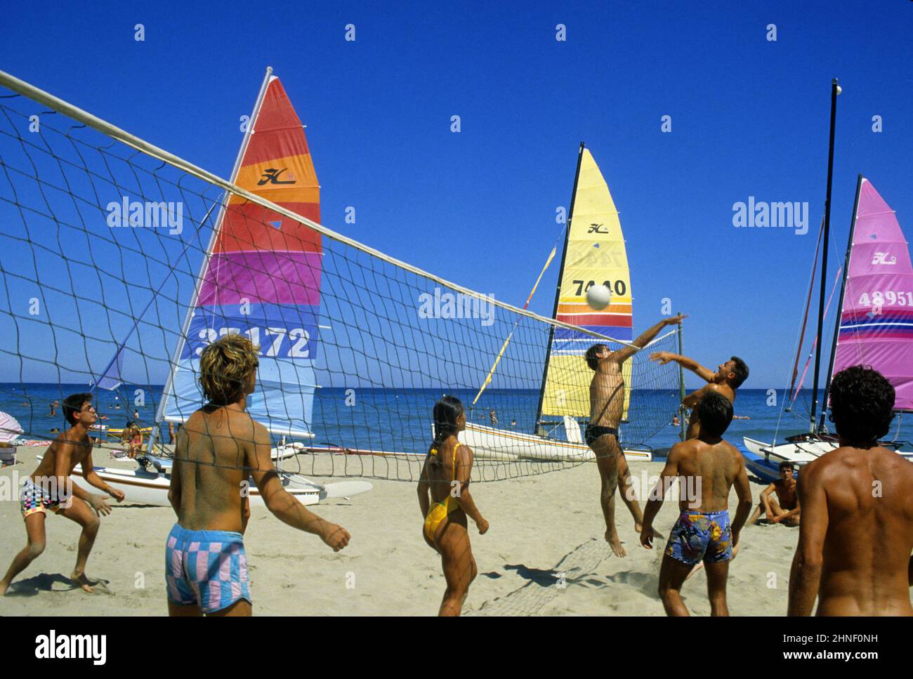 france plage de sable Banque D'Images