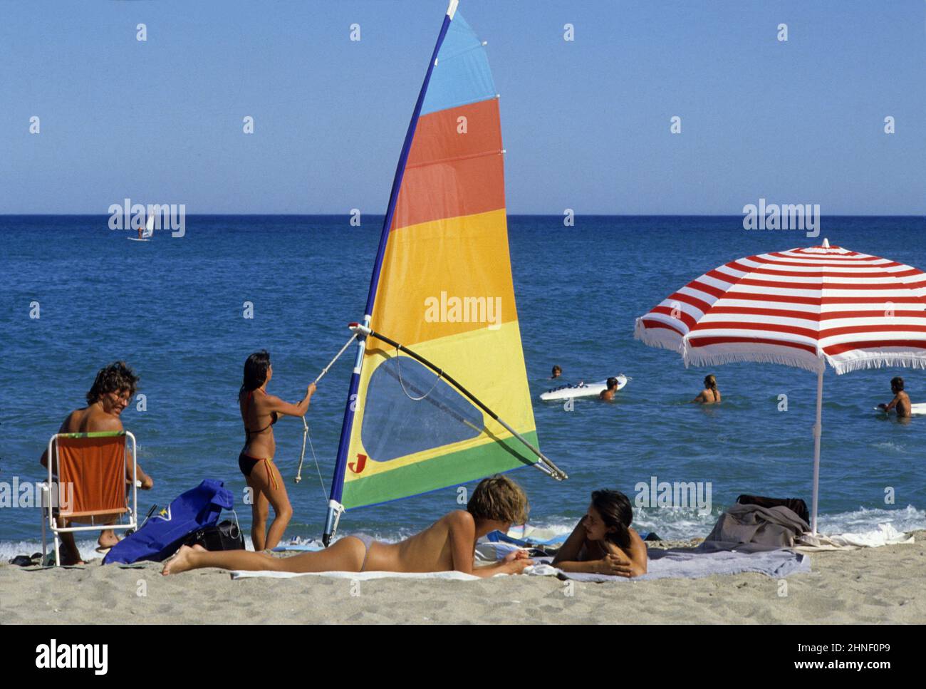 france plage de sable Banque D'Images