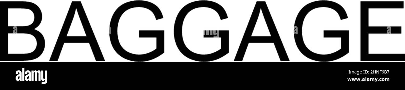 Icône de vecteur simple bagage.Modèle de conception de symbole d'illustration pour élément d'interface utilisateur Web mobile. Illustration de Vecteur