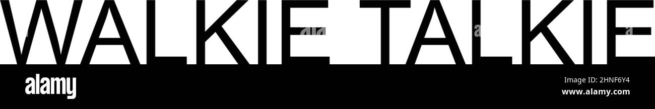 Talkie-walkie icône de vecteur simple.Modèle de conception de symbole d'illustration pour élément d'interface utilisateur Web mobile. Illustration de Vecteur