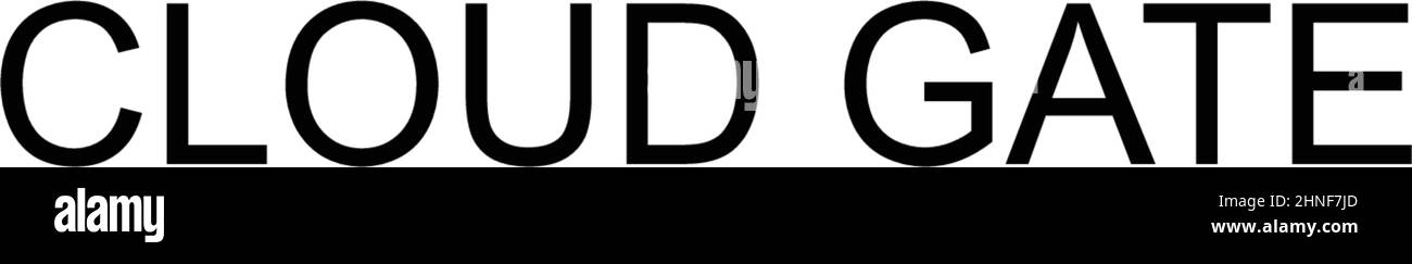 Icône de vecteur simple Cloud gate. Modèle de conception de symbole d'illustration pour élément d'interface utilisateur Web mobile. Illustration de Vecteur