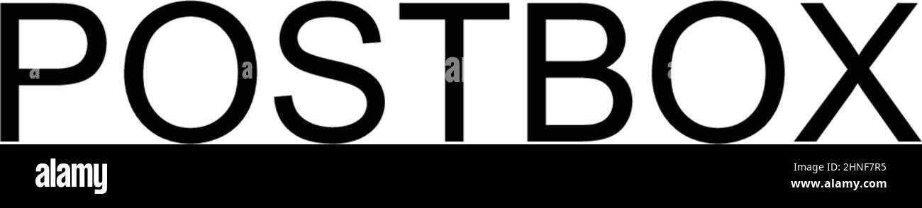 Icône de vecteur simple de boîte postale.Modèle de conception de symbole d'illustration pour élément d'interface utilisateur Web mobile. Illustration de Vecteur