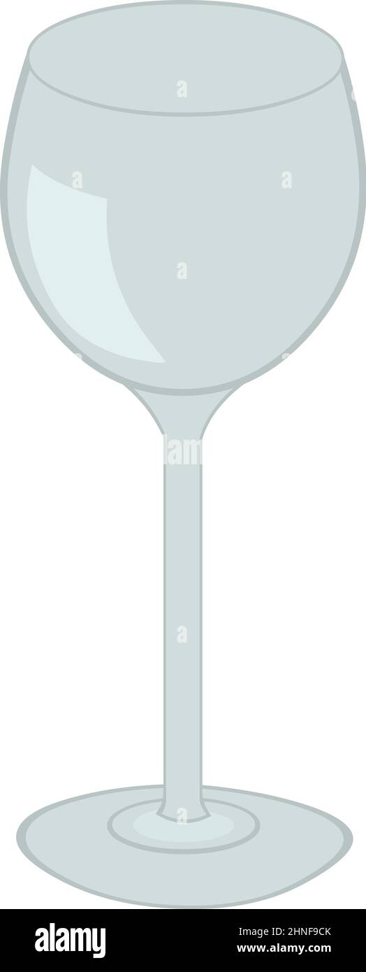 Illustration vectorielle d'une coupe de verre à vin classique Illustration de Vecteur