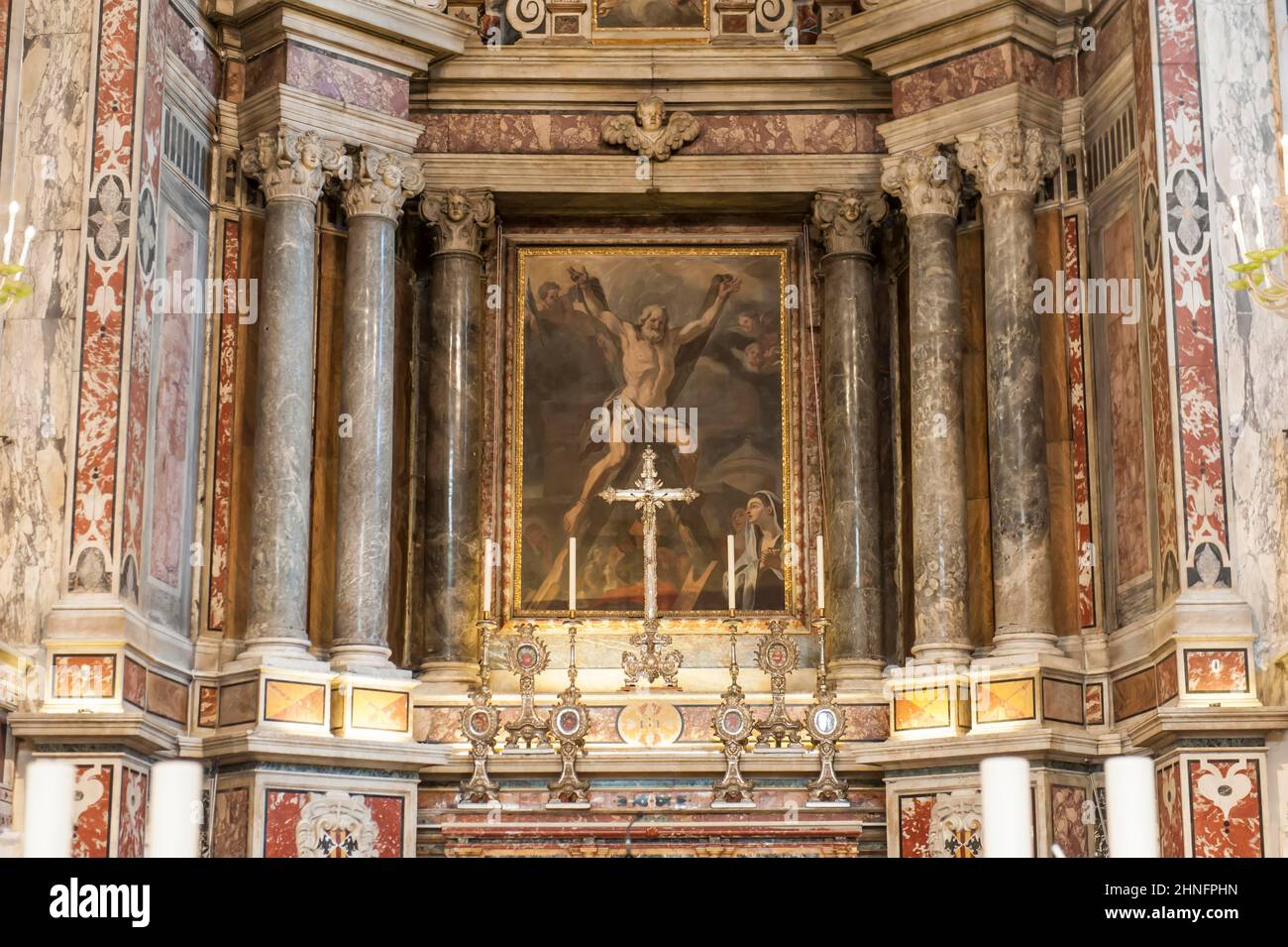 Crucifixion, Croix de Saint-André, Apôtre de Saint-André, retable de la