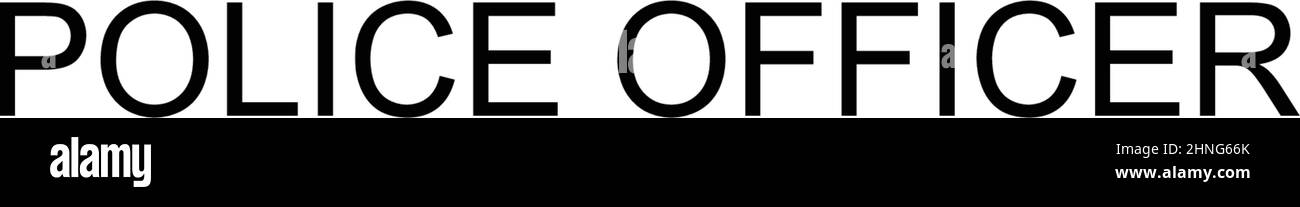 Icône de vecteur simple d'agent de police.Modèle de conception de symbole d'illustration pour élément d'interface utilisateur Web mobile. Illustration de Vecteur