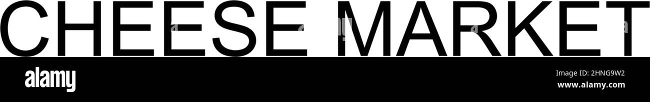 Icône de vecteur simple du marché du fromage. Modèle de conception de symbole d'illustration pour élément d'interface utilisateur Web mobile. Illustration de Vecteur