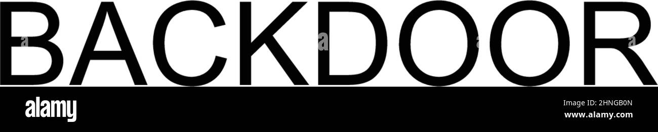 Icône de vecteur simple de porte arrière. Modèle de conception de symbole d'illustration pour élément d'interface utilisateur Web mobile. Illustration de Vecteur