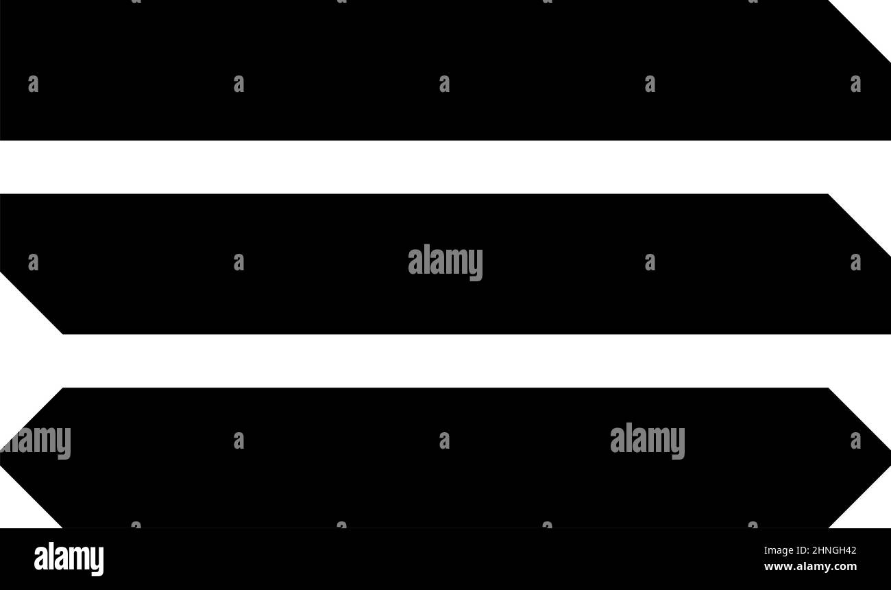 Formes d'éléments de conception de boutons, bannières et plaques - illustrations vectorielles, graphiques clip-art Illustration de Vecteur