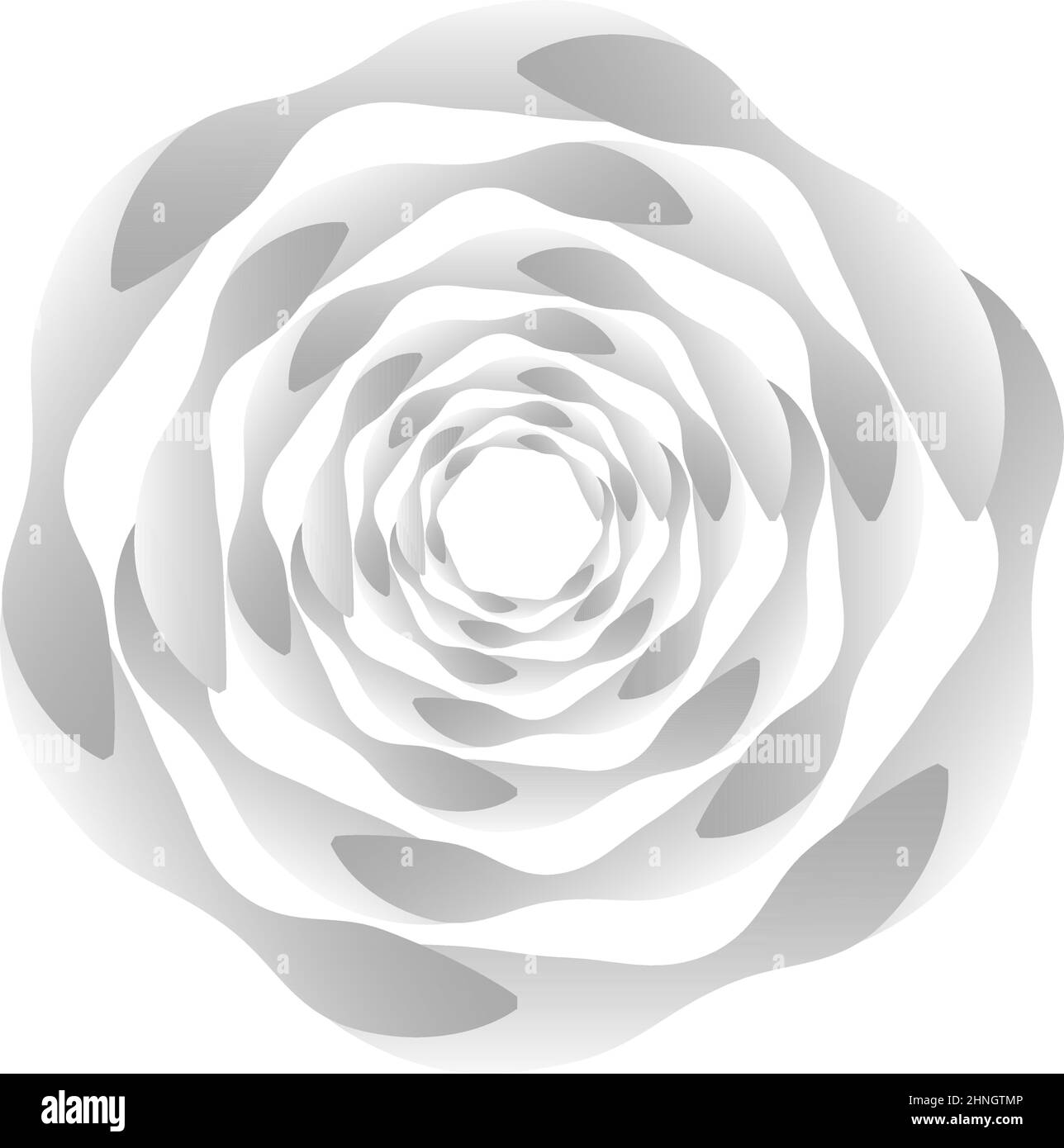 Cercle géométrique abstrait, élément de conception d'anneau. Cercle circulaire concentrique. Tourbillon, tourbillon, forme de spirale et de vortex, icône, symbole - vecteur de stock illus Illustration de Vecteur