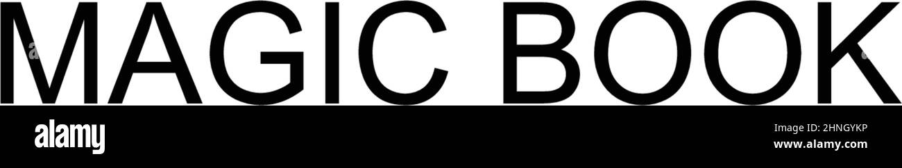 Icône de vecteur simple de livre magique. Modèle de conception de symbole d'illustration pour élément d'interface utilisateur Web mobile. Illustration de Vecteur