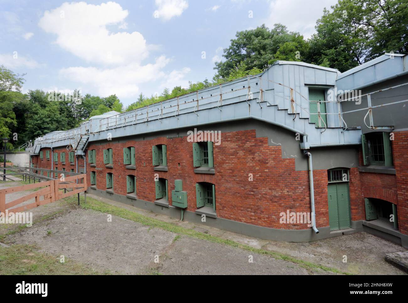 Cracovie. Cracovie. Pologne. Le fort d'artillerie 'Grebalow 49 1/4' fait partie de la ligne de fortification austro-hongroise 'Twierdza Krakow' (la forteresse de Cracovie) Banque D'Images