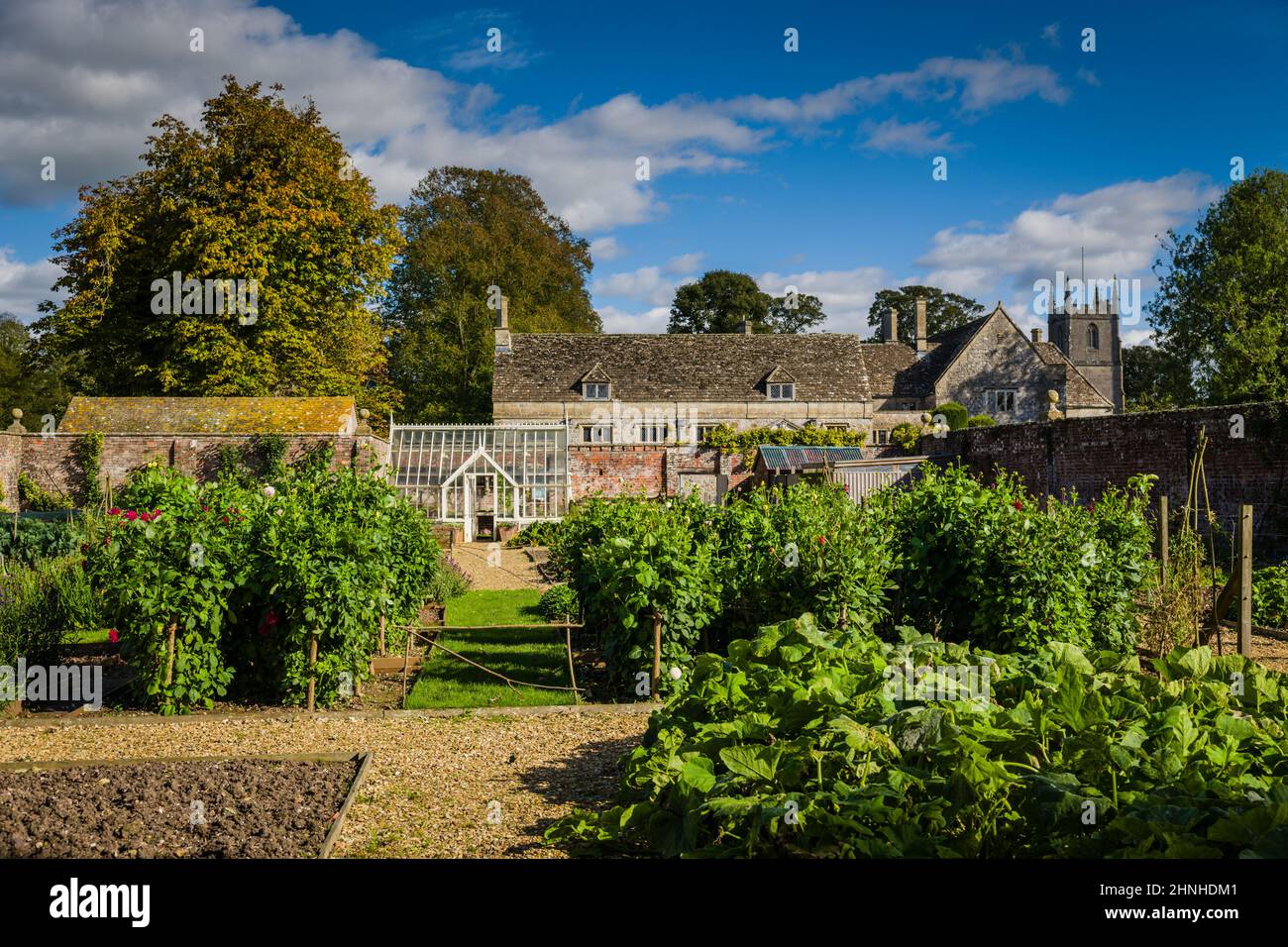 Jardin de cuisine à Avebury Manor, Wiltshire, Royaume-Uni. Banque D'Images