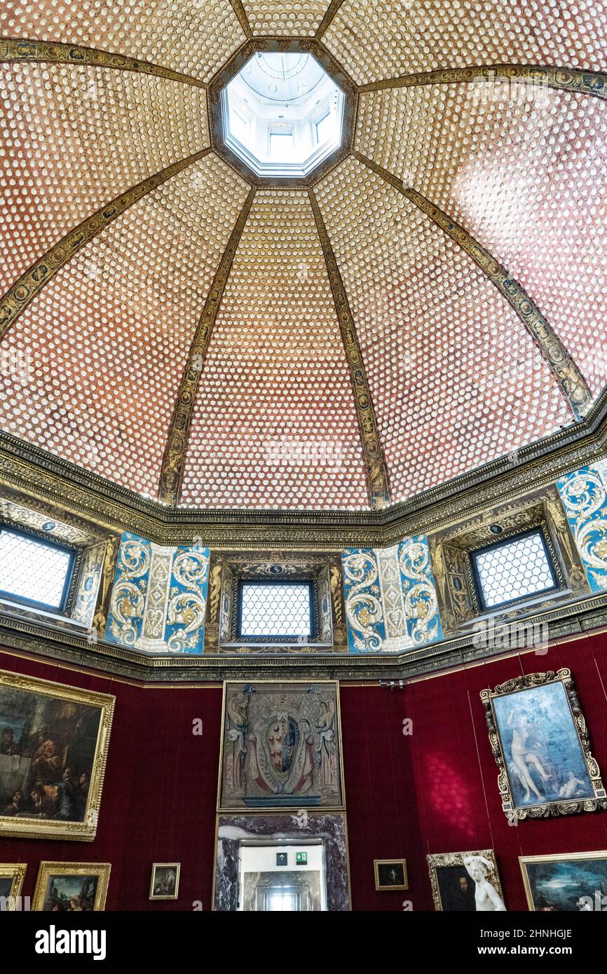 La Tribuna, la Tribune, Bernardo Buontalenti, Galerie des Offices, Musée d'Etat de Florence, Toscane, Italie, Europe Banque D'Images
