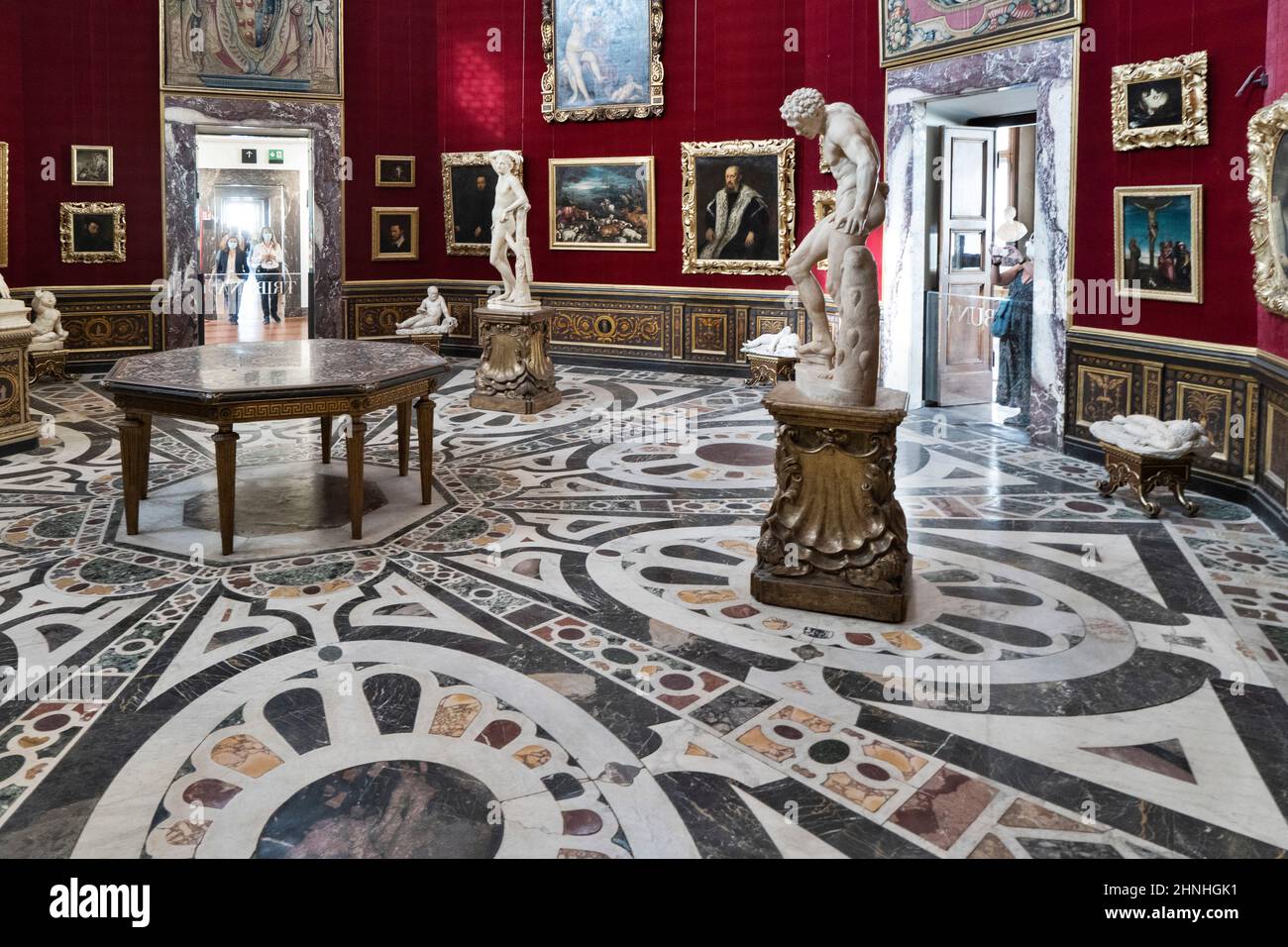 La Tribuna, la Tribune, Bernardo Buontalenti, Galerie des Offices, Musée d'Etat de Florence, Toscane, Italie, Europe Banque D'Images