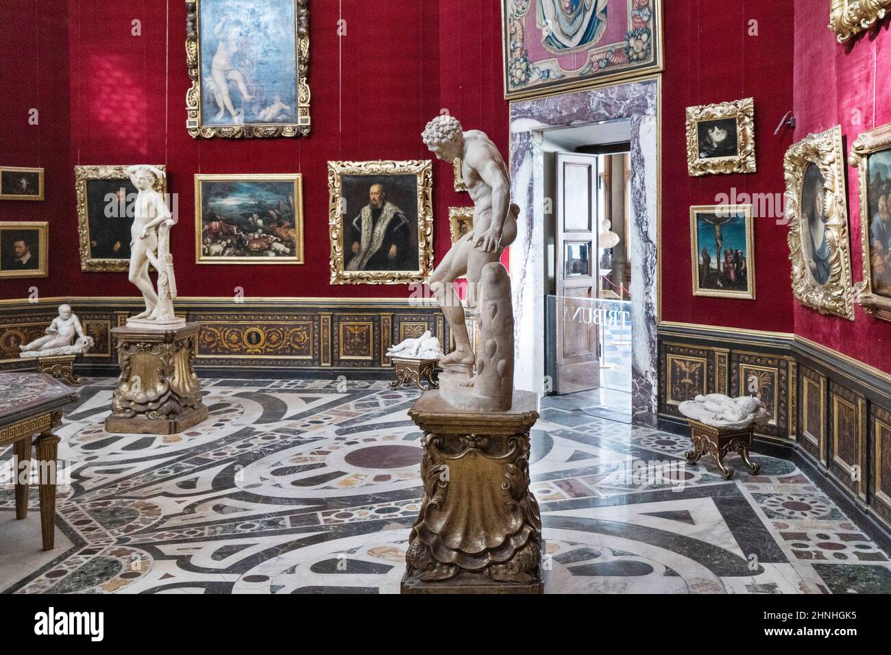 La Tribuna, la Tribune, Bernardo Buontalenti, Galerie des Offices, Musée d'Etat de Florence, Toscane, Italie, Europe Banque D'Images