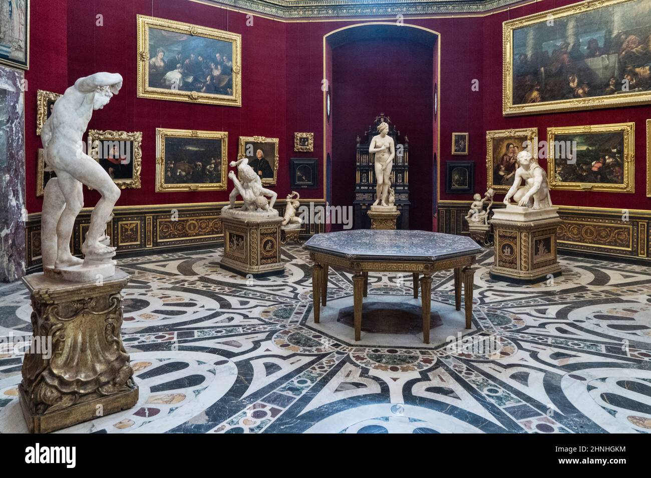 La Tribuna, la Tribune, Bernardo Buontalenti, Galerie des Offices, Musée d'Etat de Florence, Toscane, Italie, Europe Banque D'Images