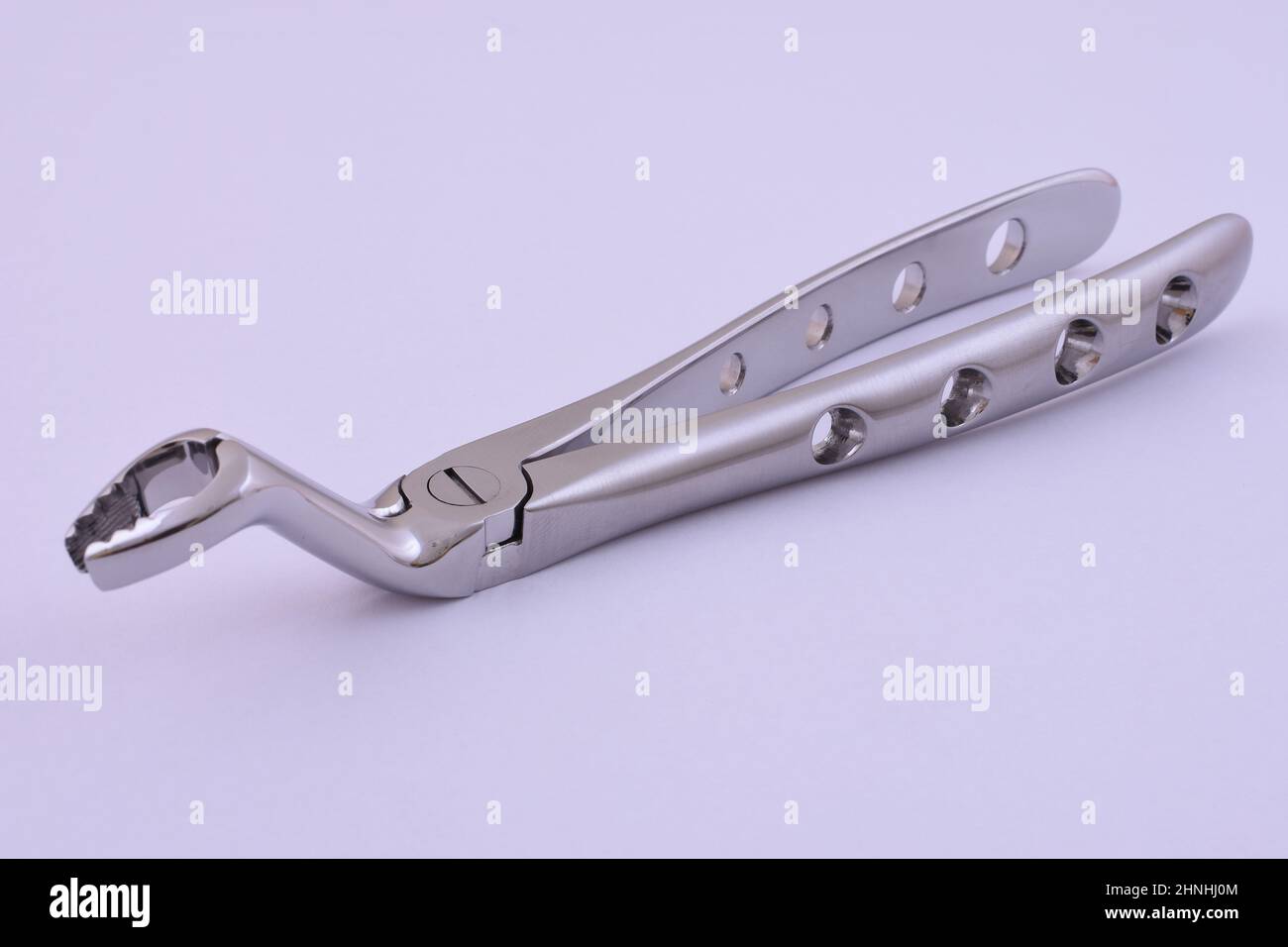 Pinces dentaires en acier inoxydable Banque D'Images