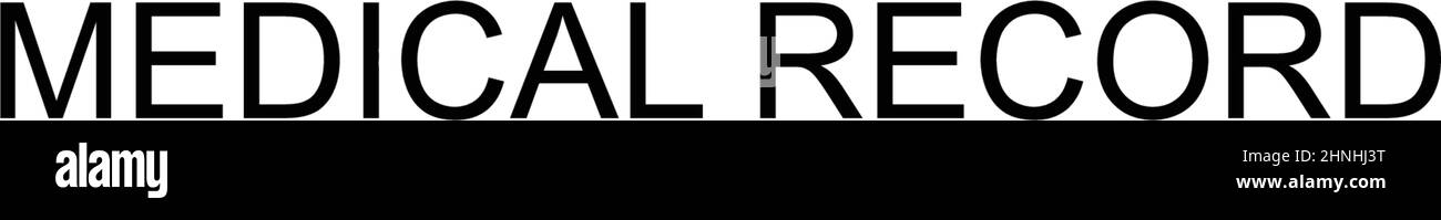 Icône de vecteur simple du dossier médical.Modèle de conception de symbole d'illustration pour élément d'interface utilisateur Web mobile. Illustration de Vecteur