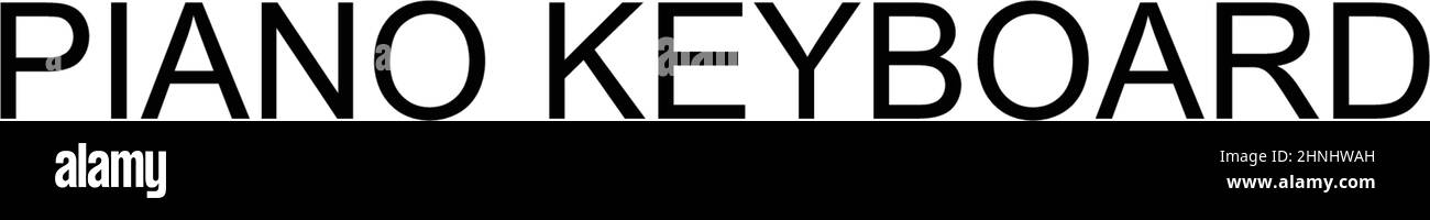 Icône de vecteur simple clavier piano. Modèle de conception de symbole d'illustration pour élément d'interface utilisateur Web mobile. Illustration de Vecteur