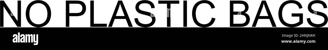 Pas de sacs en plastique simple icône de vecteur. Modèle de conception de symbole d'illustration pour élément d'interface utilisateur Web mobile. Illustration de Vecteur