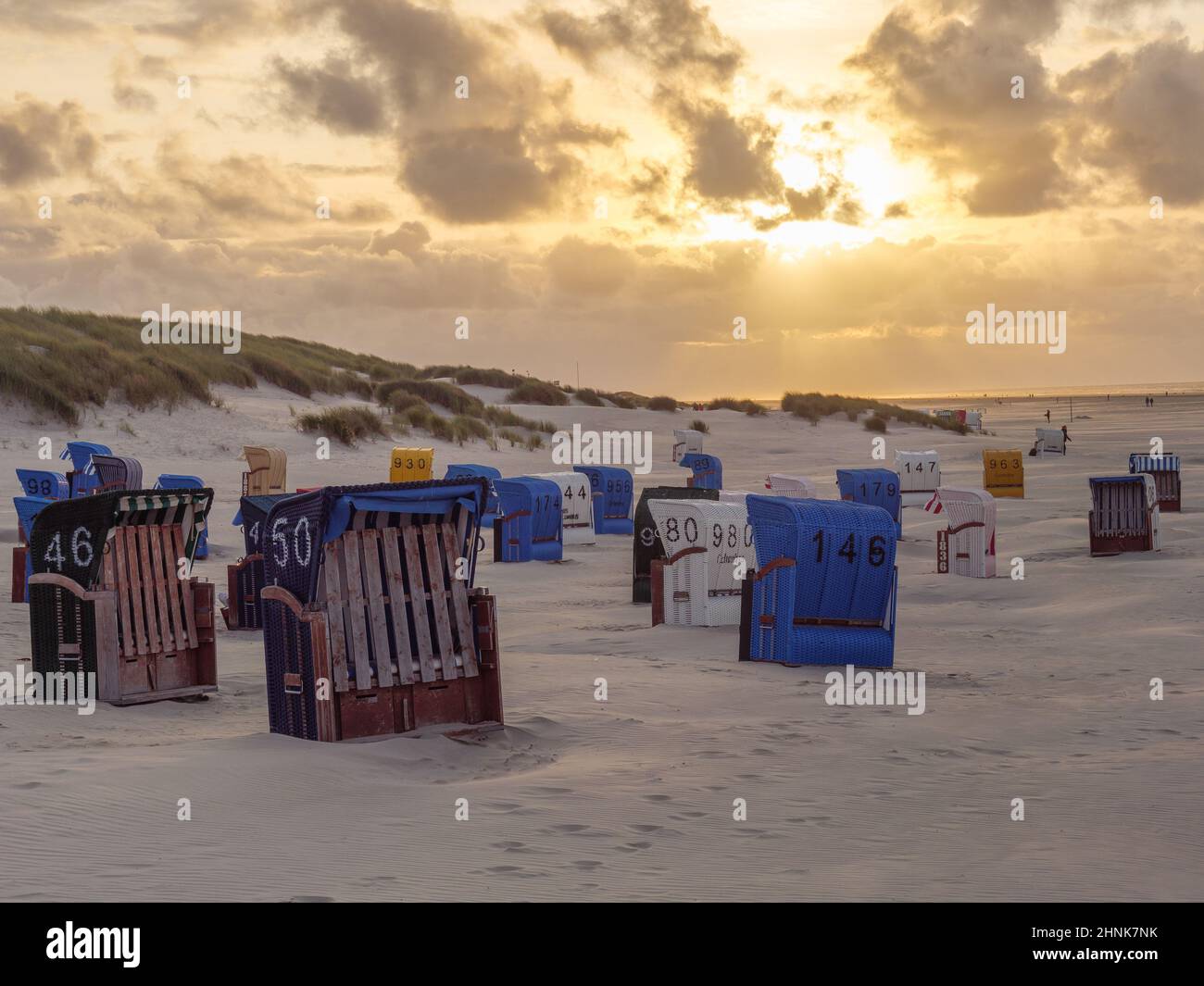 L'île de Juist dans la mer du nord de l'allemagne Banque D'Images