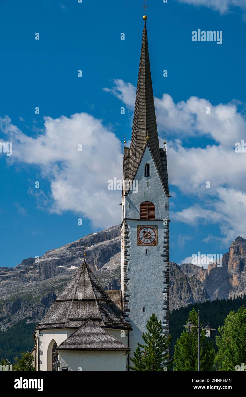 Église de la Villa, Val Badia Banque D'Images