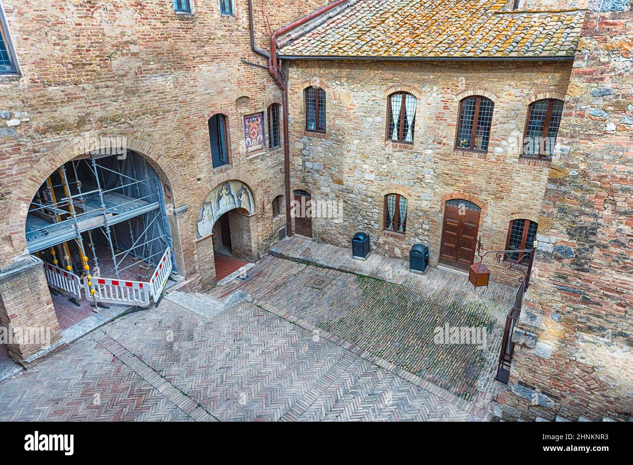 L'architecture médiévale de San Gimignano, ville emblématique de l'Italie Banque D'Images