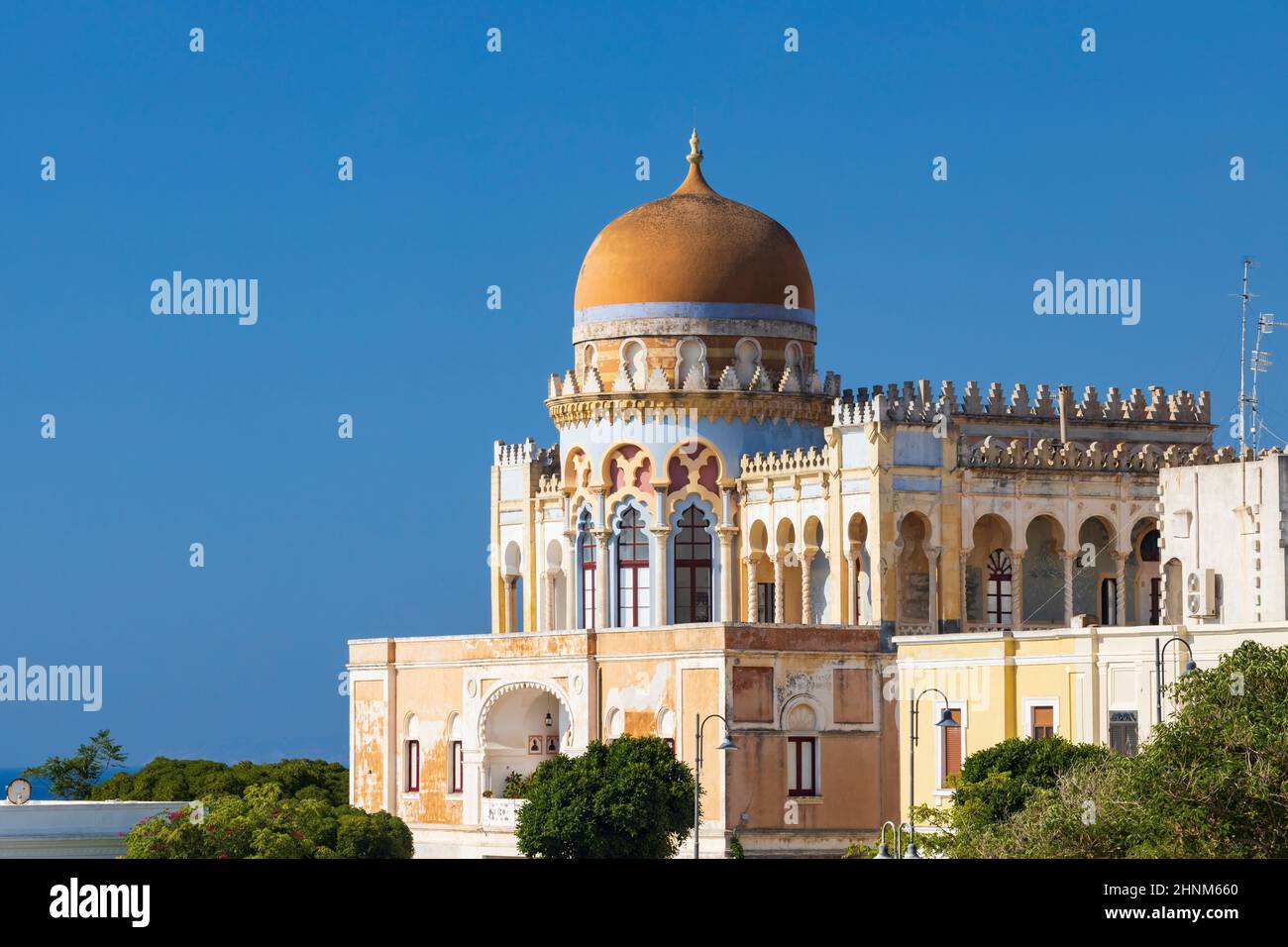 Villa Stimchi à Santa Cesarea terme, Salento, région des Pouilles, Italie Banque D'Images