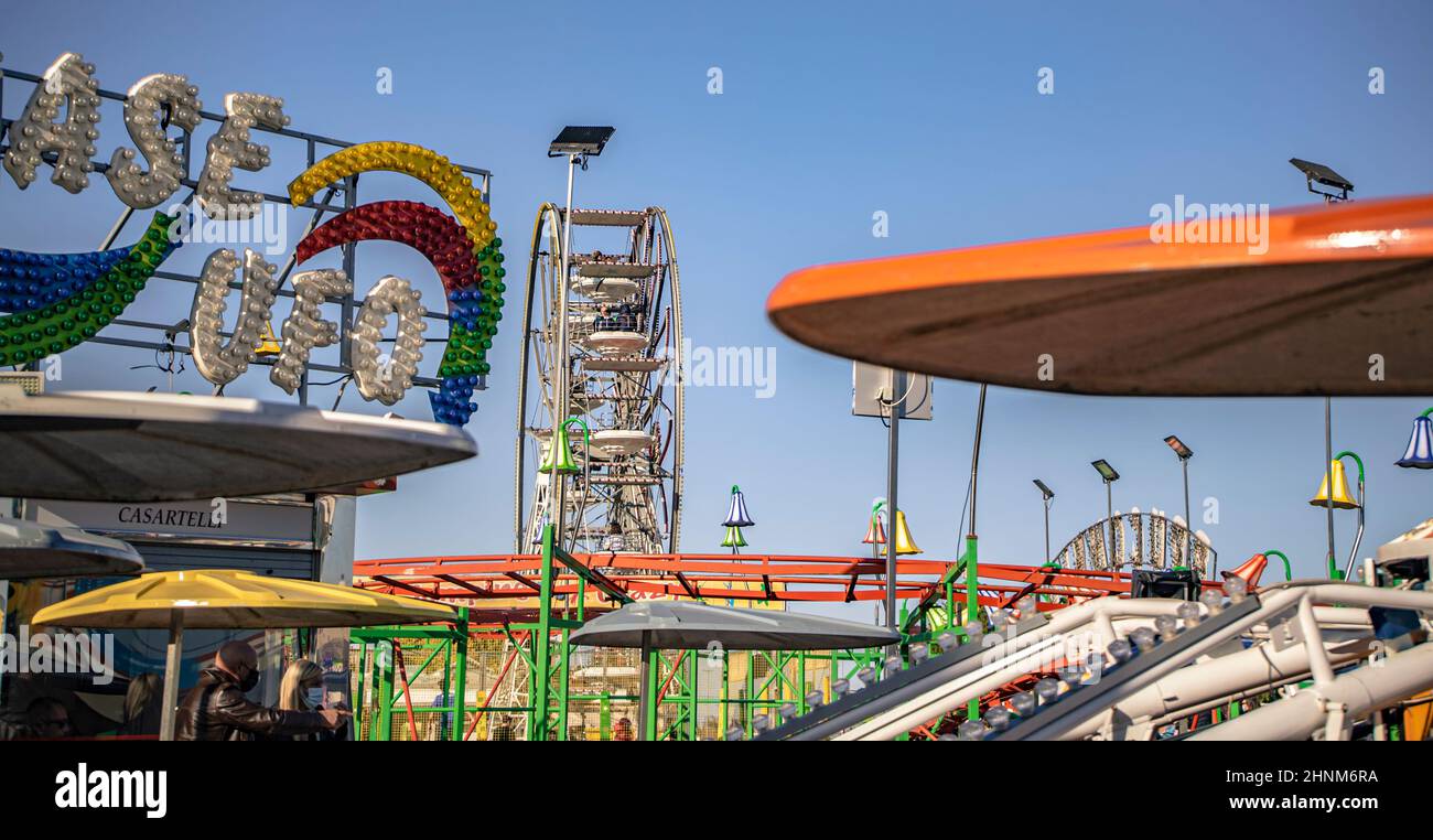 Parc d'attractions Ferris Wheel 6 Banque D'Images