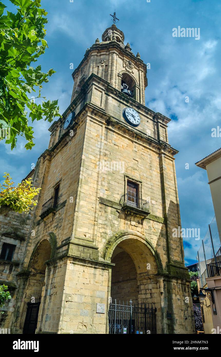 Basilique gothique en Portugalete, pays basque, Espagne Banque D'Images