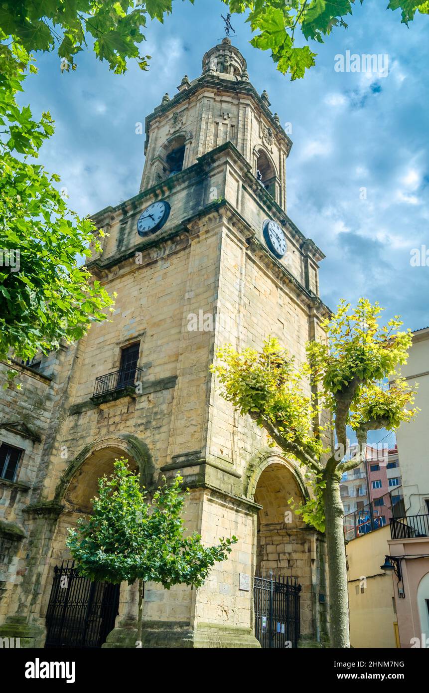 Basilique gothique en Portugalete, pays basque, Espagne Banque D'Images