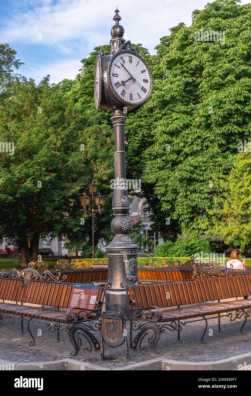 Taras Shevchenko Boulevard à Ternopil, Ukraine Banque D'Images