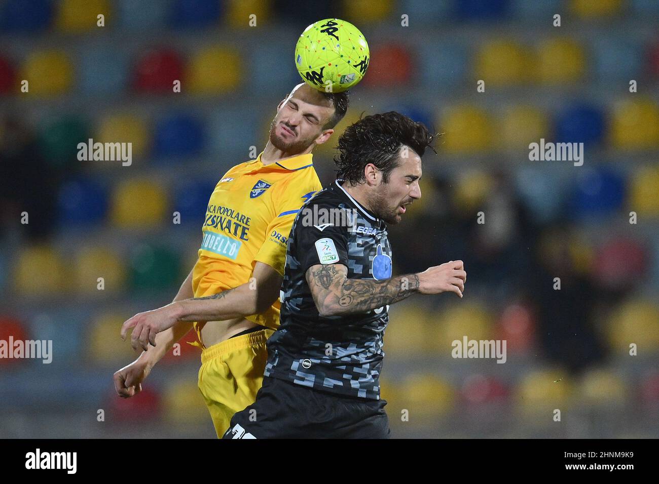 Frosinone, 16 février 2022 Stade Benito Stirpe football italien série B BKT 2021-2022 Match Frosinone Calcio vs Como 1907 23th jour de championnat en photo : Banque D'Images