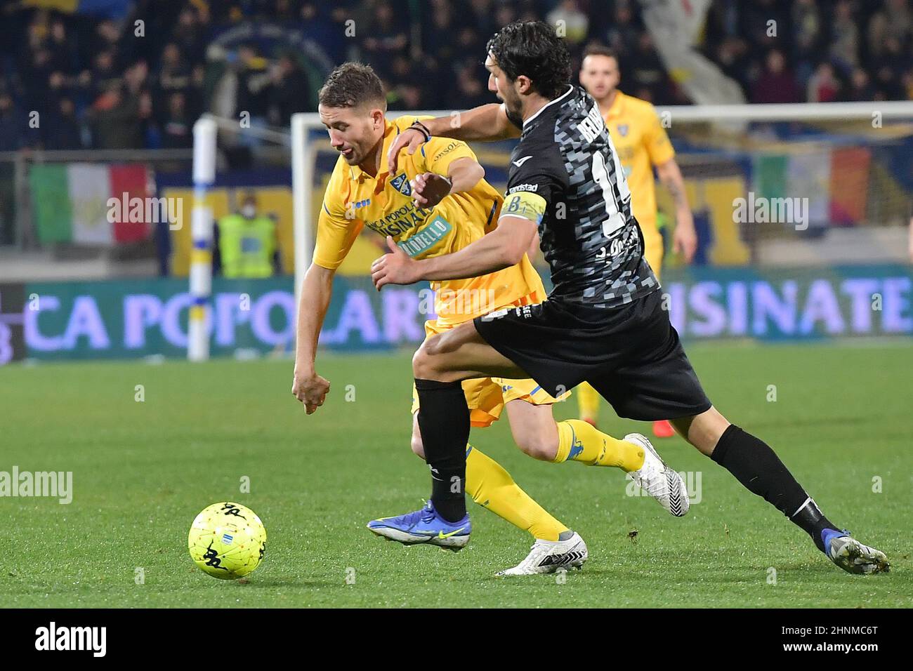 Frosinone, 16 février 2022 Stade Benito Stirpe football italien série B BKT 2021-2022 Match Frosinone Calcio vs Como 1907 23th jour de championnat en photo : Banque D'Images