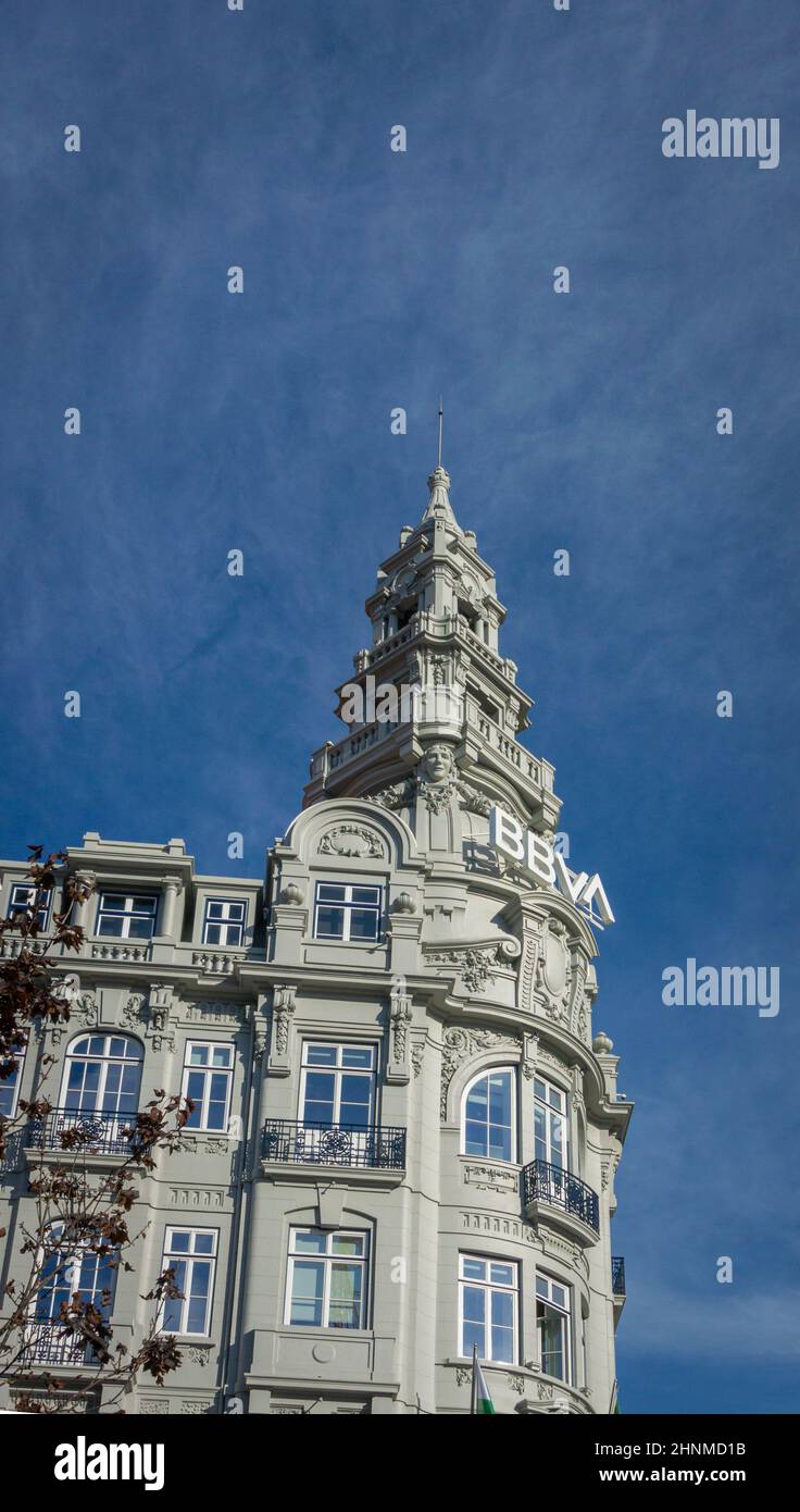 Architecture richement ornée, Porto, Portugal Banque D'Images