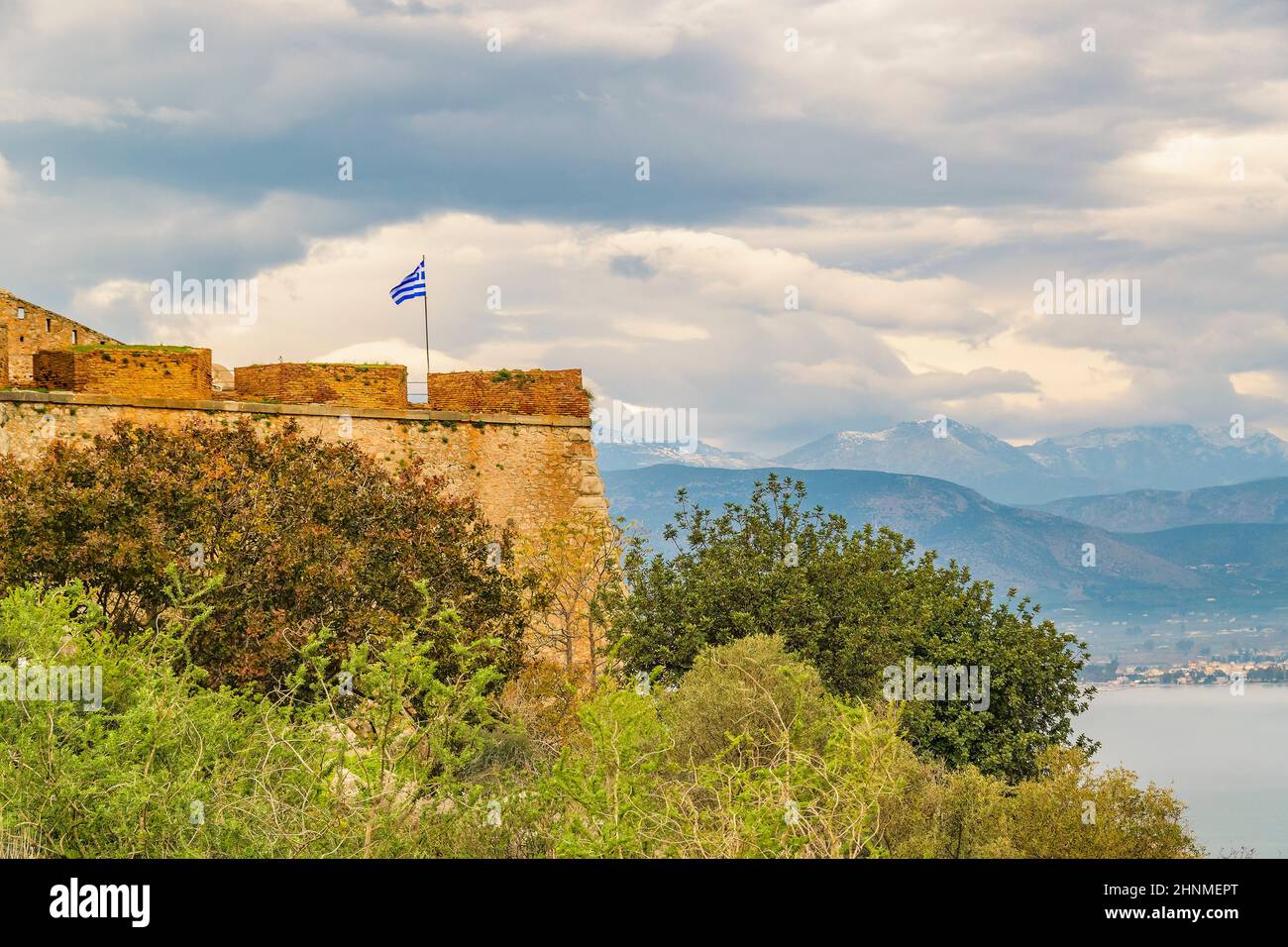 Fort de Palamidi, Nauplie, Grèce Banque D'Images