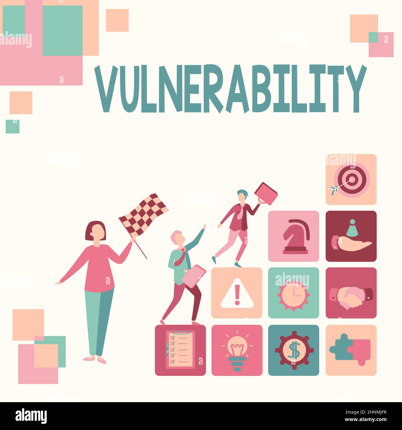 Signe de l'écriture à la main vulnérabilité, concept d'Internet État d'être exposé à la possibilité d'être attaqué convertissant des imaginations en dactylographiées Banque D'Images