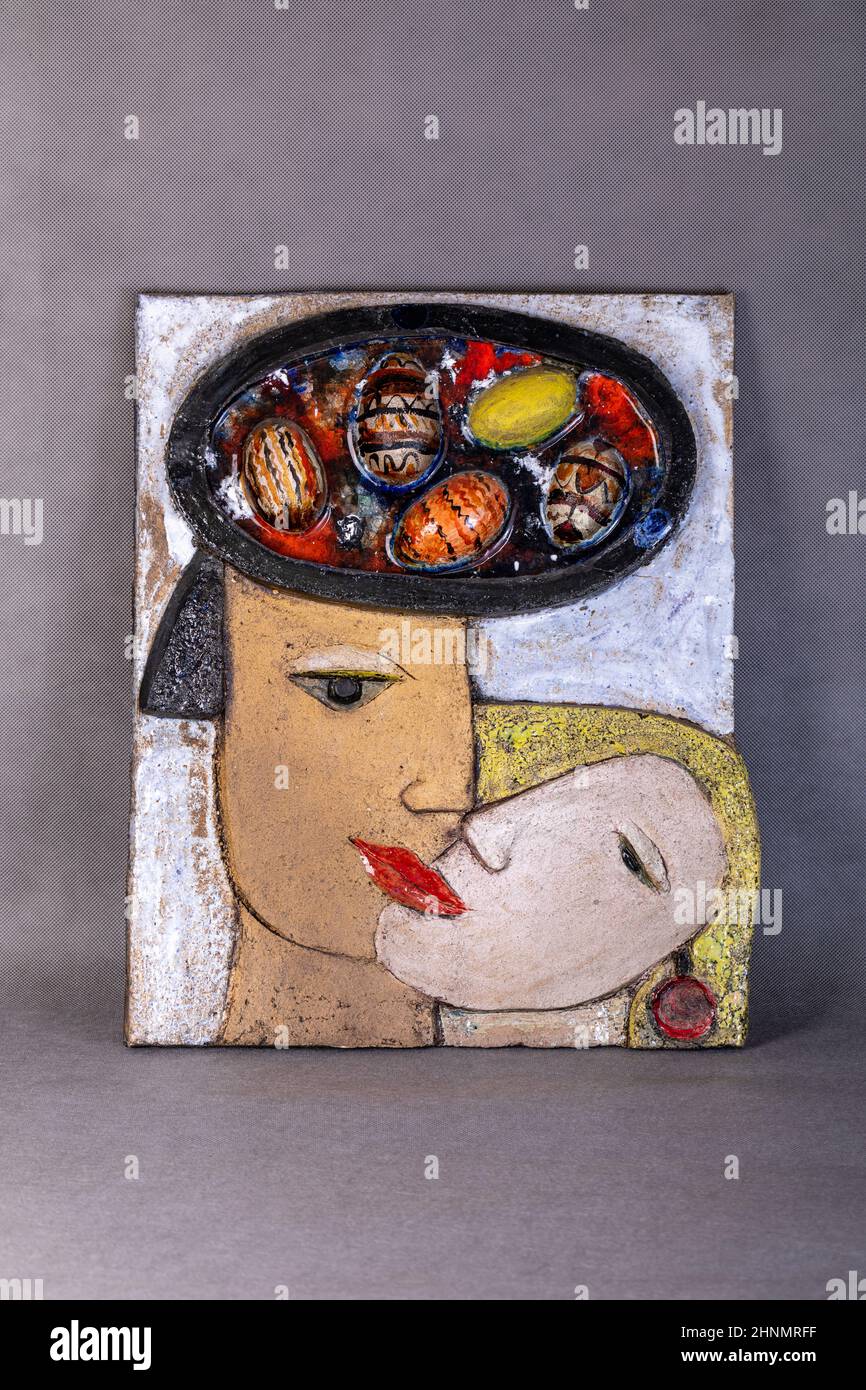 Sculpture en céramique de Małgorzata Swolkien Banque D'Images